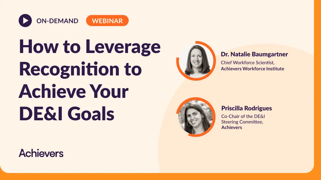 How to Leverage Recognition to Achiever Your DEI Goal Webinar 