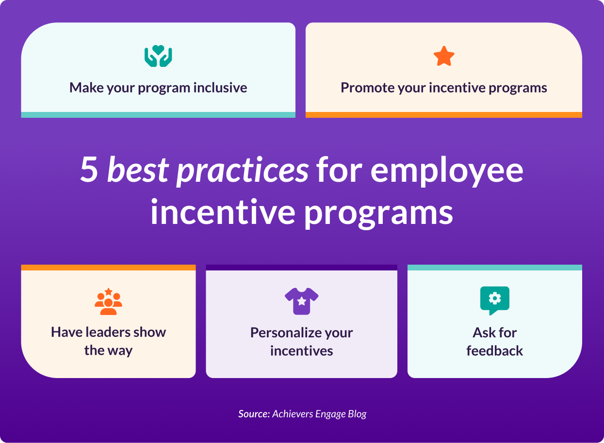 Best practices for employee incentive programs