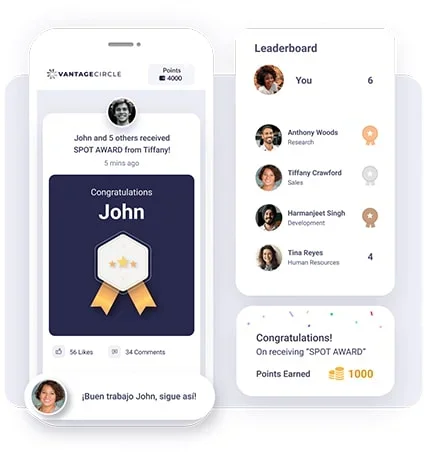 vantageCircle social recognition software