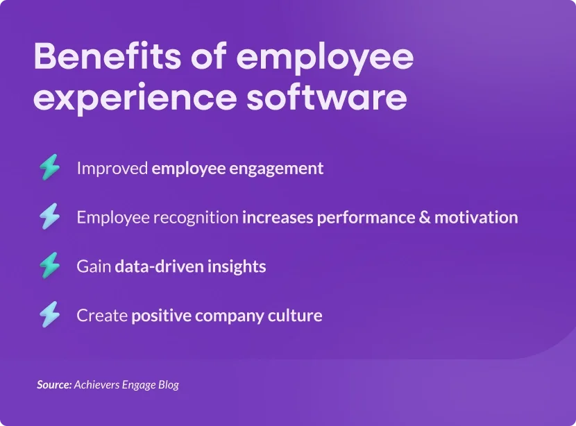 Benefits of employee experience software