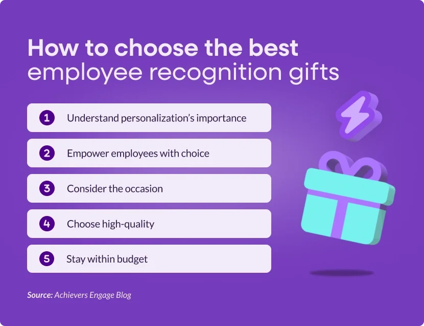 How to choose the best employee recognition gifts