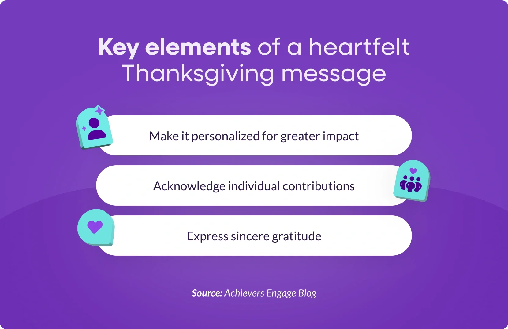 Key elements of a heartfelt Thanksgiving message