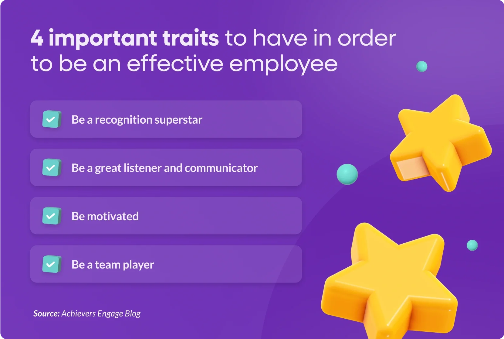 4 important traits to have in order to be an effective employee