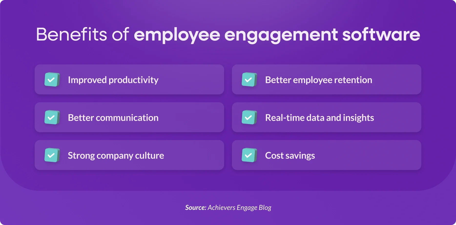 Benefits of employee engagement software